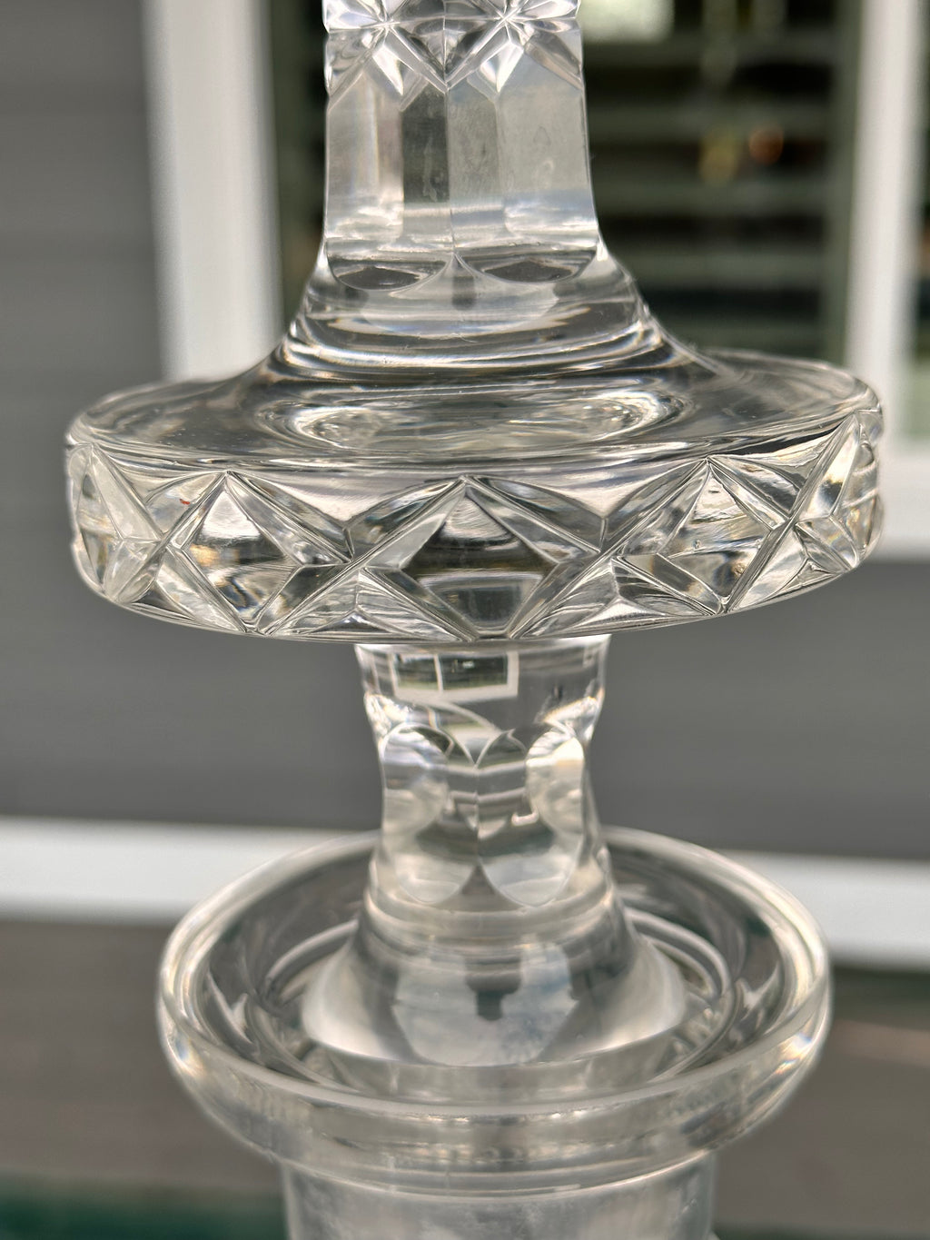 Vintage Austrian Etched Crystal Decanters