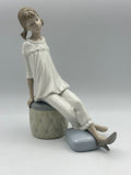 Vintage Lladro “Girl with Mother’s Shoe” Figurine (#1084)